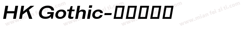 HK Gothic字体转换